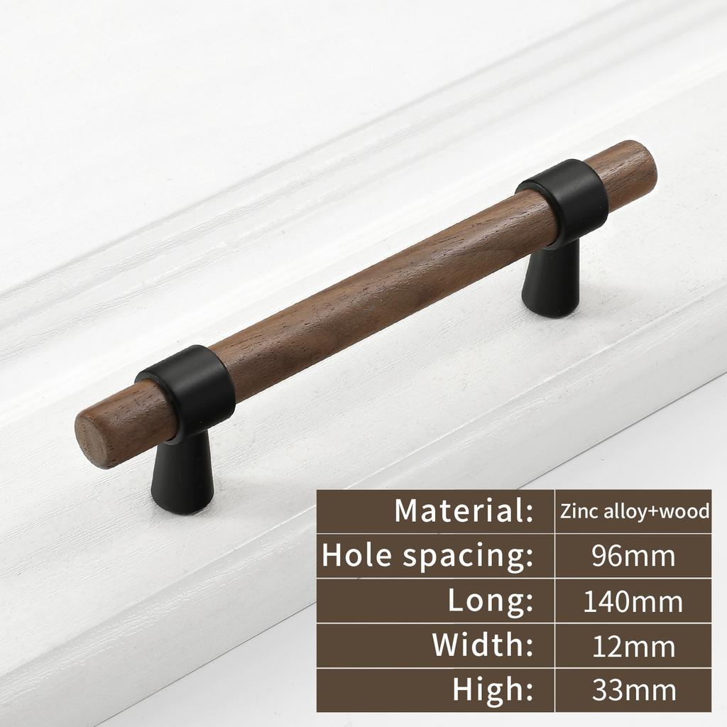 Wardrobe Cupboard Handle Kitchen Door Cabinets Knobs Wood Cabinet Pull Nature Style Wooden Cabinet Handle