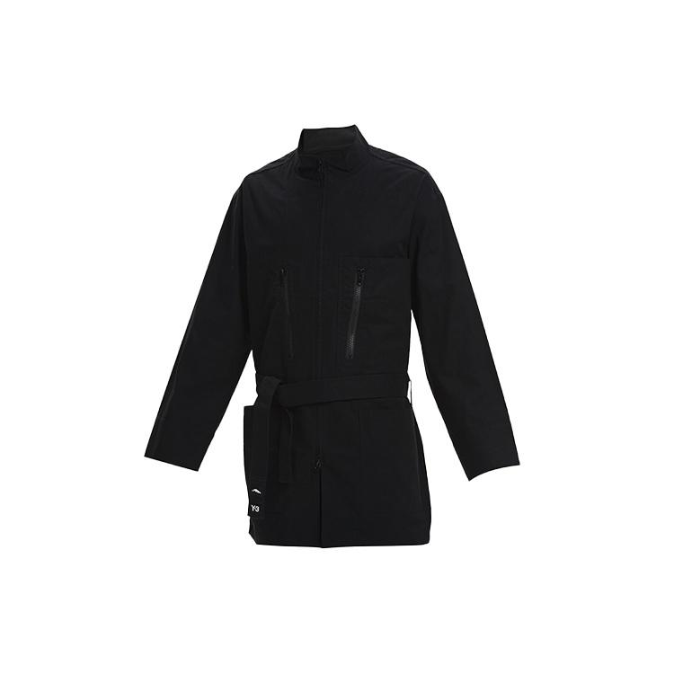 adidas Men s Y-3 mid-length Stand Collar Casual Jacket Black GK4795 L