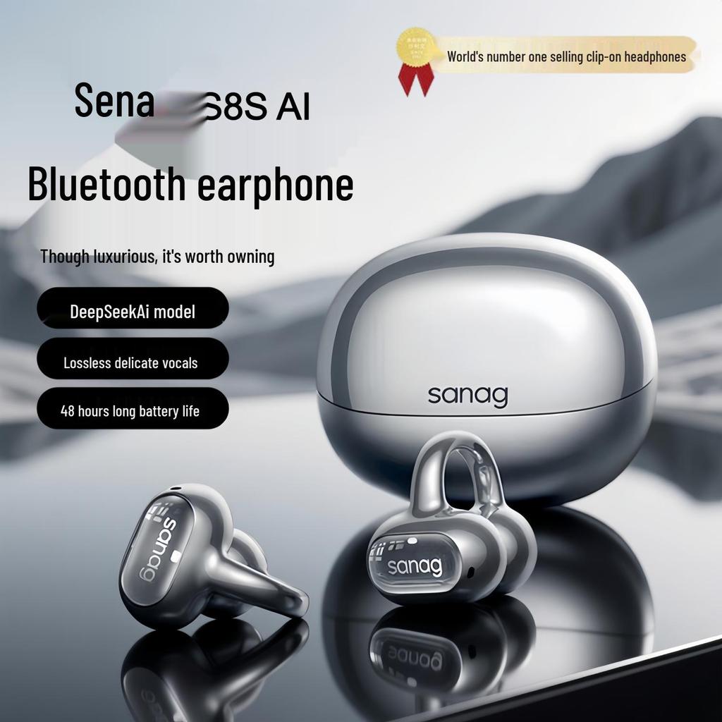 Sena S8SAI 2025 Bluetooth Ear-Clip Air Conduction Open-Ear Sports Earphones