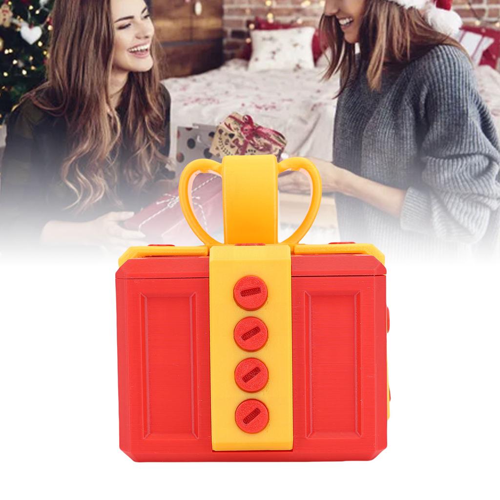 Annoying Present Box with Screws Prank Screw Box Funny 3D Printed Present Box for Xmas Birthday Holiday 3.9 X 3.9in