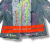 [USED] Classic ZARA colorful painted distressed denim jacket/jacket