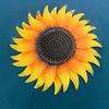 Metal Sunflower Sculpture Wall Art Decor Flower Colorful Crafts Ornament for Home Courtyard Party Decoration Gift
