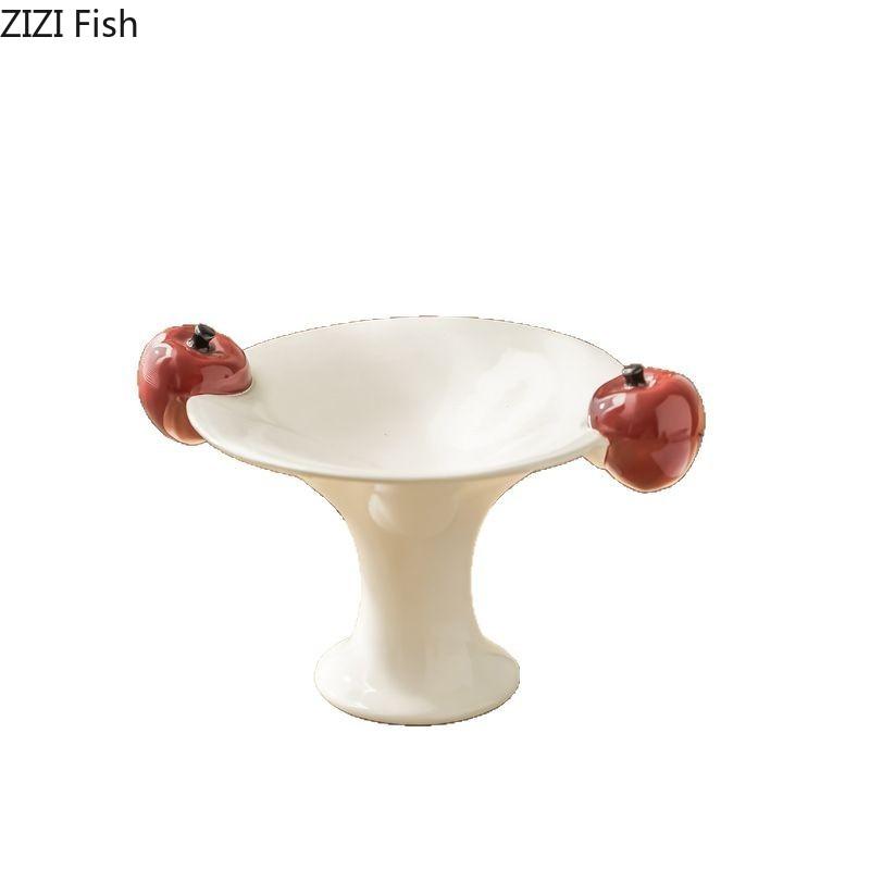 Apfel Dekorative Obstschale Keramik Aufbewahrungsschale Snacks und Nüsse Schale Schreibtisch Kleinteile Organizer Schale Schmuck Auslage Tabletts
