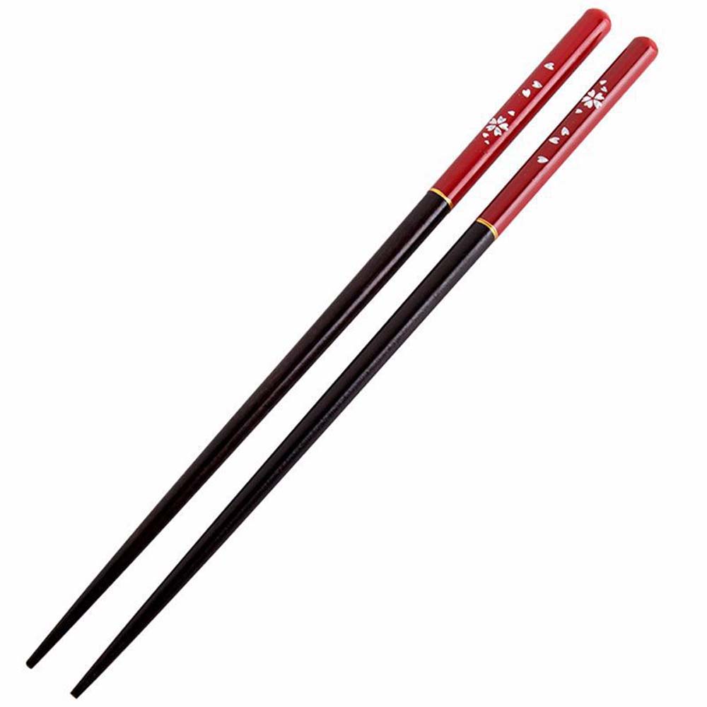 Tools Home Cherry Pattern Cooking Wood Wooden Chopsticks Sushi Chopsticks Dinnerware Tableware