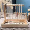 Practical Wood Rack Elegant Jewelry Organizer Accessories Display Stand for Women Girls Jewellery Storage Shelf