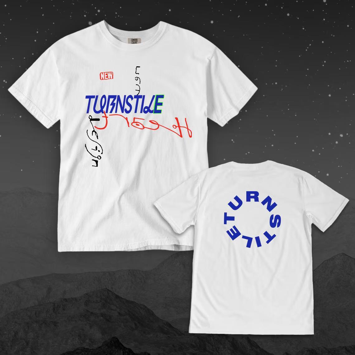 

Turnstile Europe and The UKs Never Satisfied Journey 2025 Date Tshirt on The Back Can Be Worn By Both Men and Women M