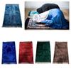 Soft Prayer Rug Blanket Home Embroidery Gift Islamic Muslims Tasseled Tapestrys Bedroom Decoration Carpet