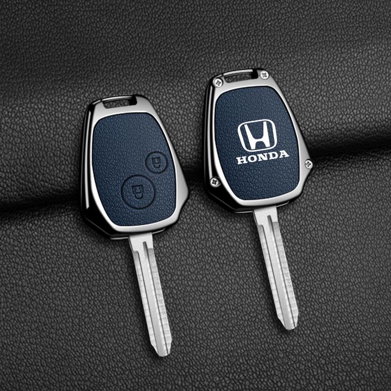 DNPVT1 Zinc Alloy Leather Car Remote Key Case Cover For HONDA Accord CRV Pilot Civic 2003 2007 2008 2009 2010 2011 2012 2013 Accessory