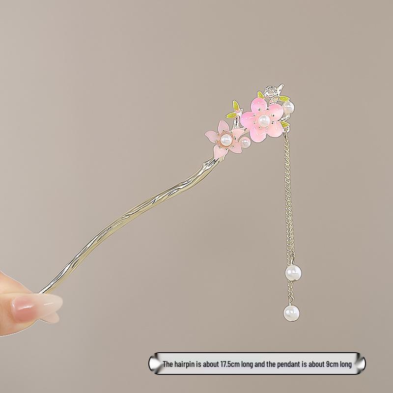 Vintage Chinese Style Hairpin for Updos - Elegant Retro Hair Stick with Tassel for Qipao