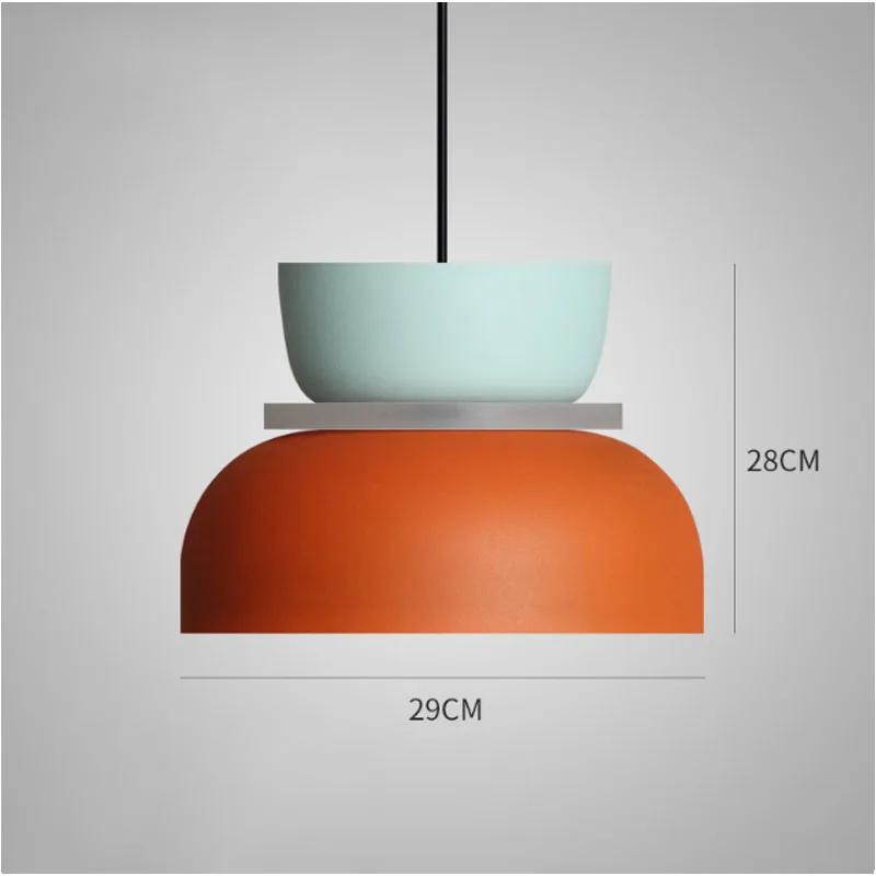 Modern Macaron Liontin Lampu Led Menggantung Suspensi Tinggal Belajar Bar Ruang Makan Samping Tempat Dekorasi Furnitur