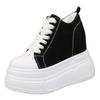 Fashion Luxury Super High Canvas Shoes for Women- 12CM Increased Heels Korean Version Sneakers  designer sneakers for women