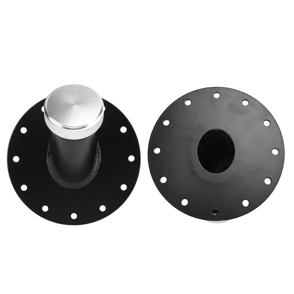 45 Degree Fuel Cell Filler Neck 45 Degree Fuel Cell Filler Neck with 12 Bolt Steel Base Aluminum 1.5in Inner Diameter