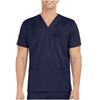 Workwear Men's V-Neck Scrub Tops Mans Clothes Color Tops Short Sleeve