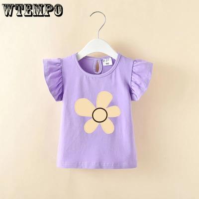 Kurzarm T-shirt Sommer Top Dünne Sommer Baby Mädchen Basis Shirt