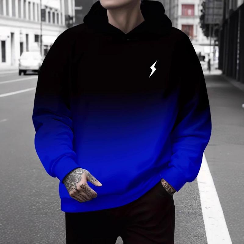 Autumn Winter Long Sleeved 3D Digital Printed Round Neck Pullover Sweatshirt for Men Loose Casual Hoodies & Sweatshirts Men’s