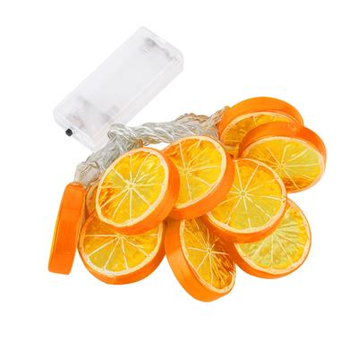 1,5 m 10 LED Lichterkette Garten Weihnachtslampe Feiertags Party Dekoration(Orange)