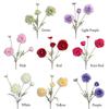 1PC 4 Heads Artificial Peony Flowers Silk Peony Color Fake Bouquet Flower Arrangement Bouquet Peony Wedding Garden Decoration