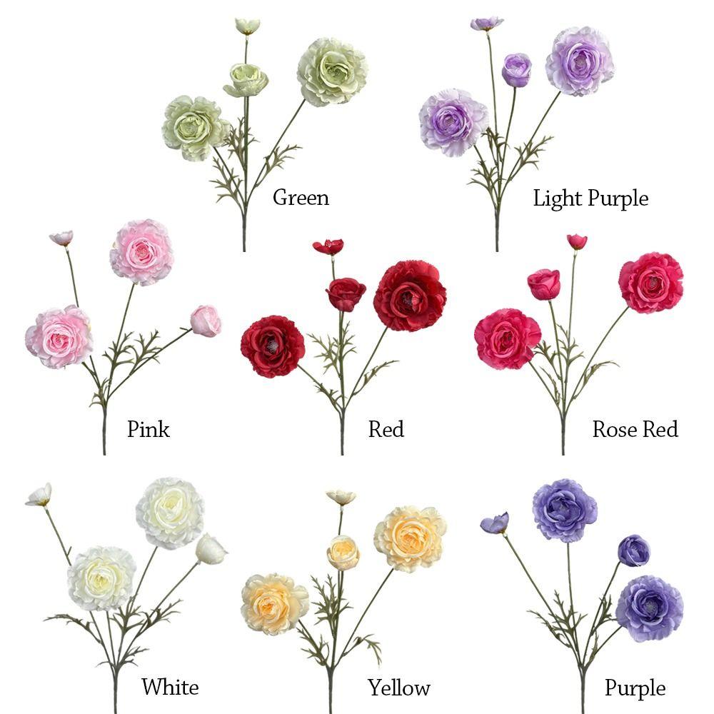 1PC 4 Heads Artificial Peony Flowers Silk Peony Color Fake Bouquet Flower Arrangement Bouquet Peony Wedding Garden Decoration