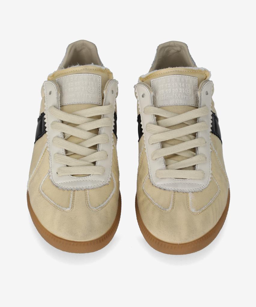 Maison Margiela Vintage Treatment Replica Sneakers - Black:Yellow / S57Ws0505P8153Ha771