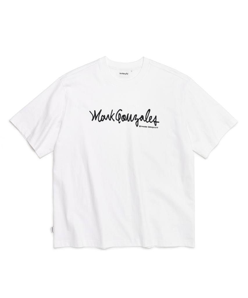 Mark Gonzales Signed Logo Short Sleeve T-Shirt - White