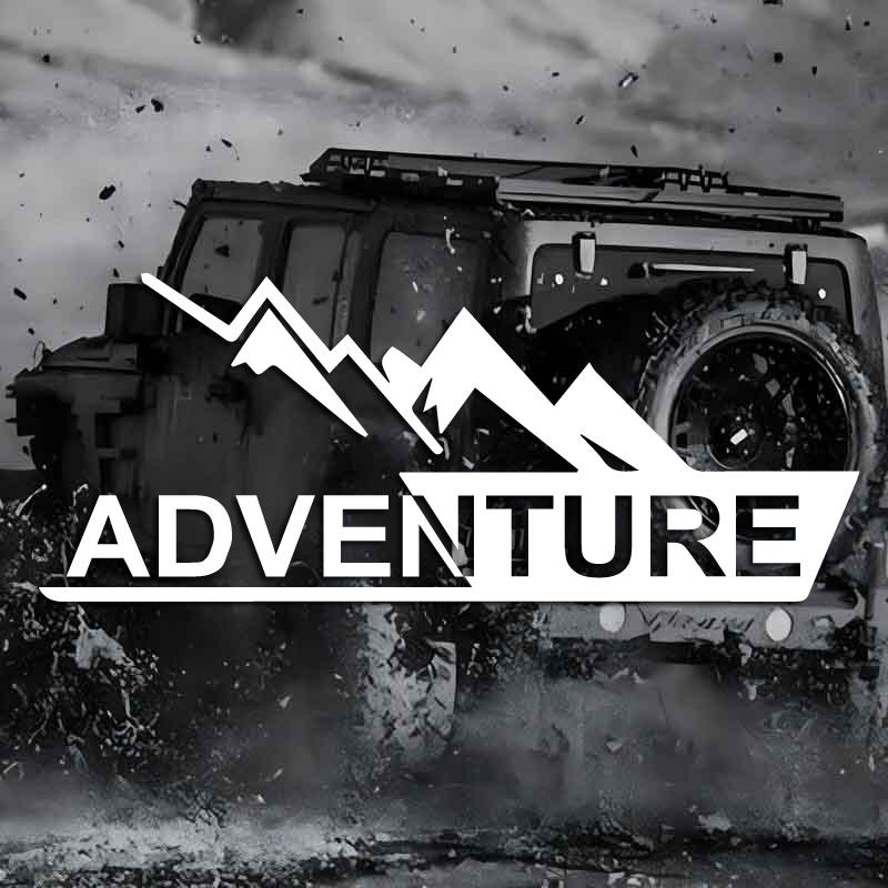 “Adventure”Mountains Stickersfor A Unique And Personalized Lookhigh Quality Sticker For Cars Trucks!