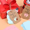 50PCS Thank You For Coming Baby Shower Hanging Tags Feeding Bottle Feet Pattern Packing Labels Christening Party Supplies Gift