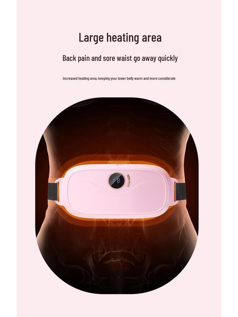 Self-Heating Menstrual Support Belt for Uterus and Lumbar Relief