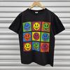 Vintage Smiley Face Andy Warhol Stil Kunst T-Shirt Unisex T-Shirt
