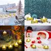 12/6/3/1Pcs Glitter LED Candles Battery Operated Tea Light Flameless Electric Candles Xmas Wedding Party Decorations Table Lamp