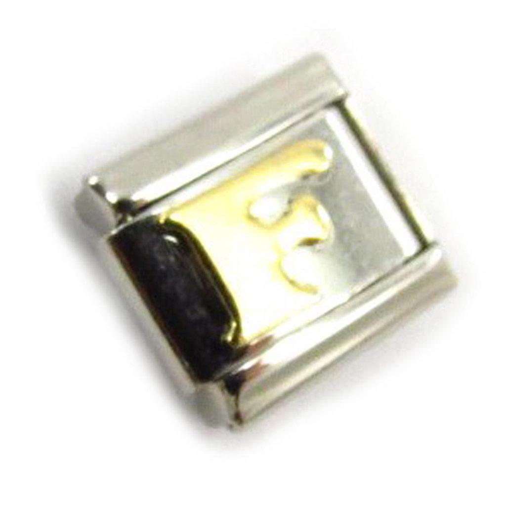 Les Trésors De Lily [C6020] - Maille 'Lettre F' Doré