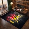 Racing Club de Lens Benutzerdefinierter Kristall-Samtteppich, Personalisierter Namens-Textdruck, Fußball-Logo Weiche Rutschfeste Fußmatte Heimdekoration Geschenk