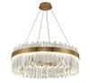 Lux - LED Crystal Chandelier Ring 50cm Brass Gold