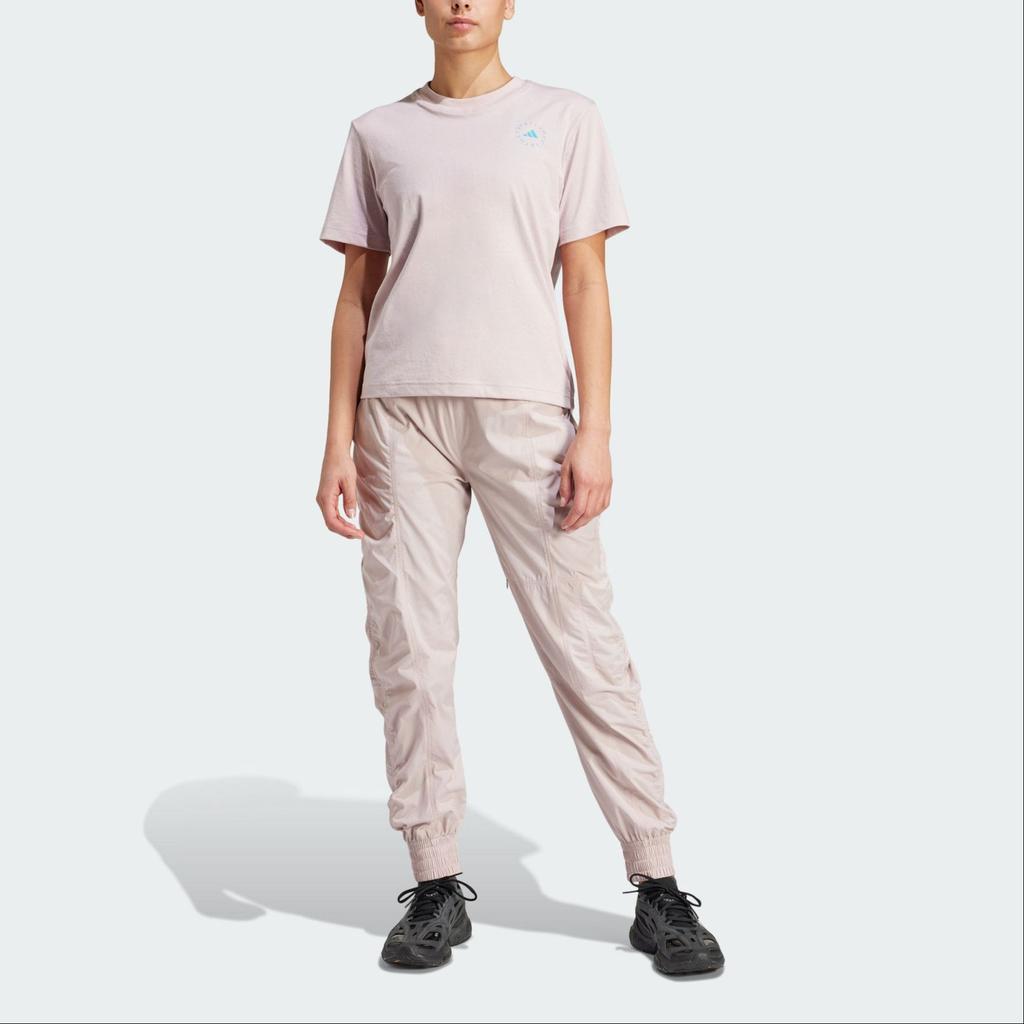 Adidas Round-Neck Logo Print Comfort T-Shirt Women Tops Magenta IT8298