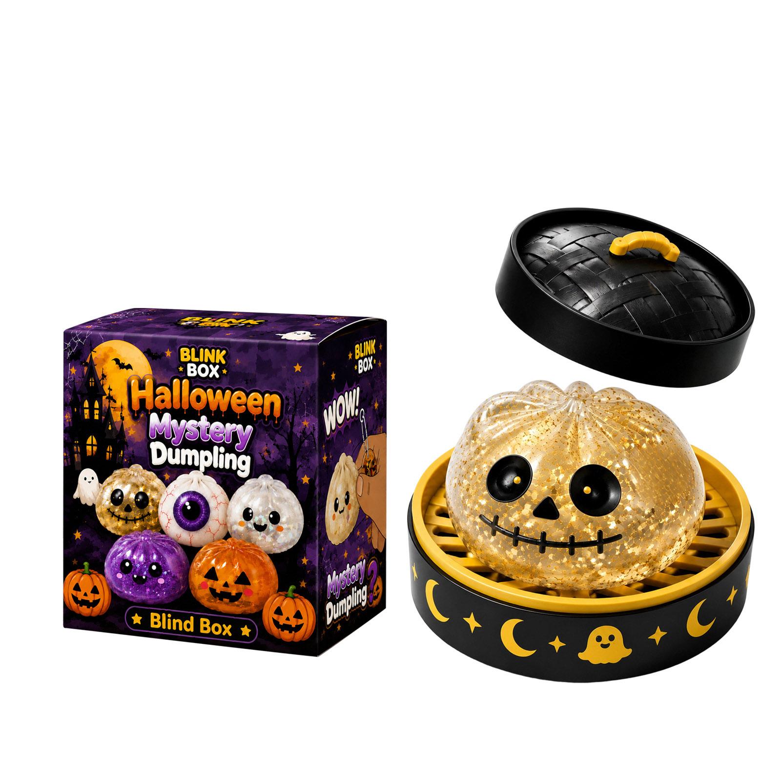 Halloween Steamed Bun Stress Toy with Steamer Basket One Size