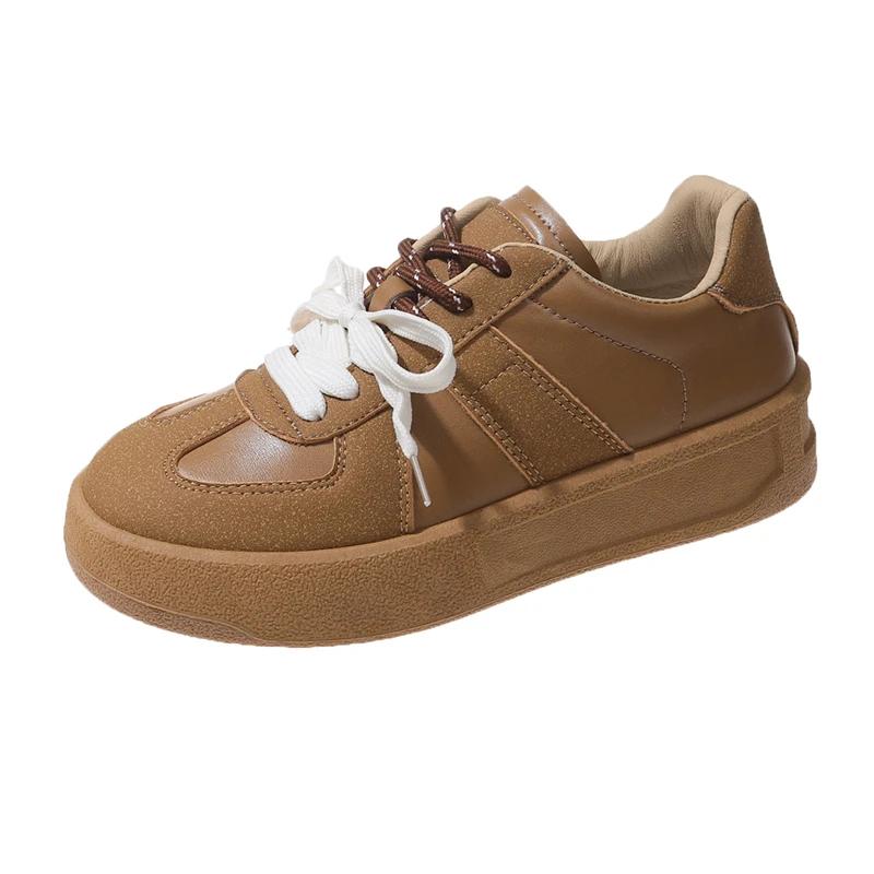 Fashion Sports Shoes Lady Casual Female Sneakers All-Match Clogs Platform Basket Retro New Creepers Summer Leisure Lace-Up Summer Shoes