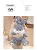 Cute Long-Eared White Rabbit Plush Toy - Children's Soothing Companion Doll