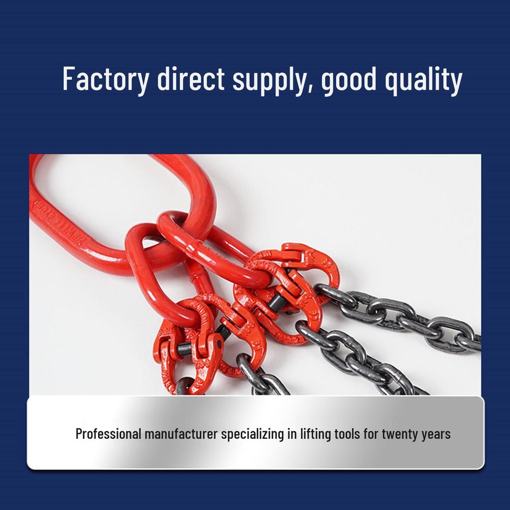 G80 Manganese Steel Double Hook Sling Chain for Lifting and Hoisting