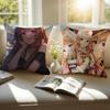 Raphtaria Pillow Case Anti-dustmite Pillowcase Invisible zipper silky short plush Sofa cushion cover