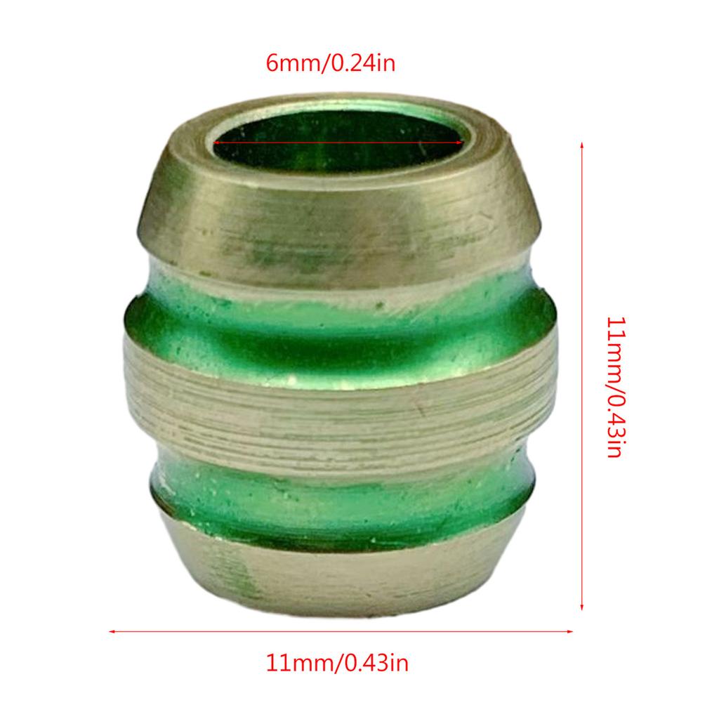 Brass Lanyard Beads Knives EDC Texture Barrel Paracord Bead Bracelet Keychains Handcraft Pendant DIY Outdoor Accessories