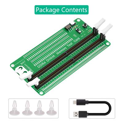 Probador de Memoria AD23-DDR4 con Pestillo Largo, con Indicadores LED para Componentes de Ordenador de Escritorio
