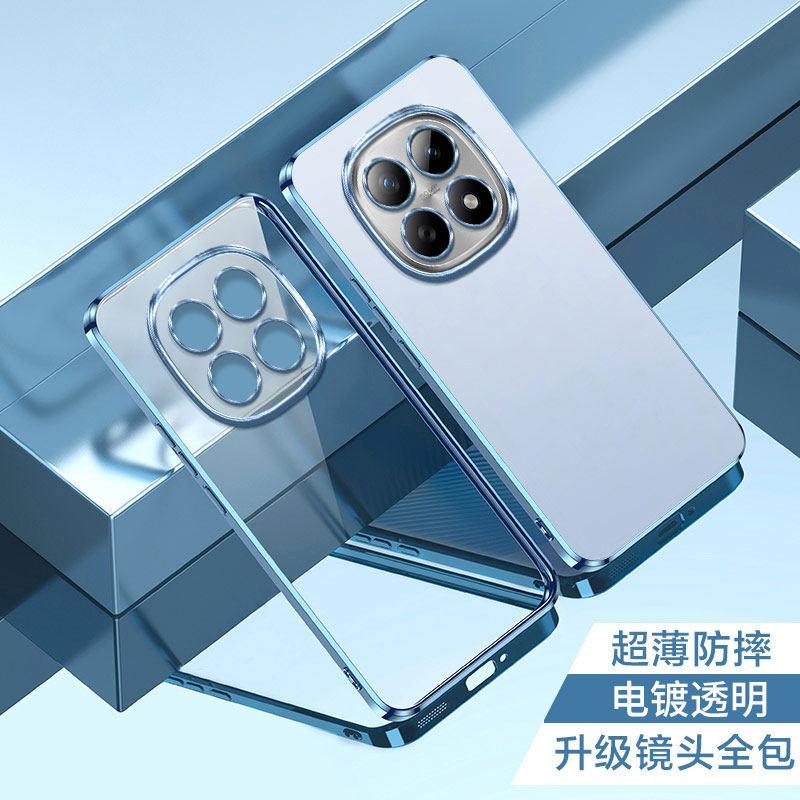 For Mi POCO M8 Pro G Ultra-thin Plating Silicone TPU Case For POCO M 8 M8Pro Electroplating Transparent Shockproof Back Cover