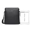 New JAGUAR Crocodile effect Top Layer Cowhide Leather Crossbody Bag, Shoulder Bag Regular Men's Black JA1T1210031101