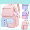Waterproof Schoolbag Backpack For Primary School Students Breathable And Durable Makaron Color Girls Backpack