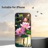Shine Brightly Lotus Flower Phone Case For iPhone 17,16,15,14,13,12,11 Plus,Pro Max,XS,Soft Silicone Black Cover