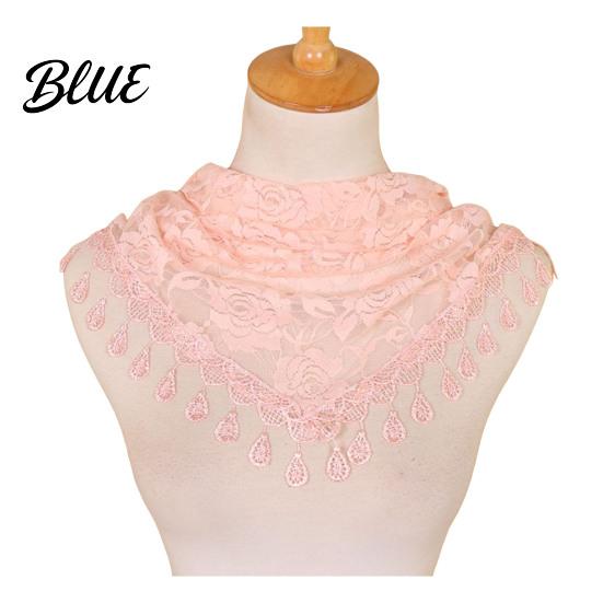 Sheer Lace Triangle Bandana Rose Tassel Scarf for Women Elegant Hollow Floral Women Shawl Versatile Lightweight Head Wrap Parties And Photoshoots