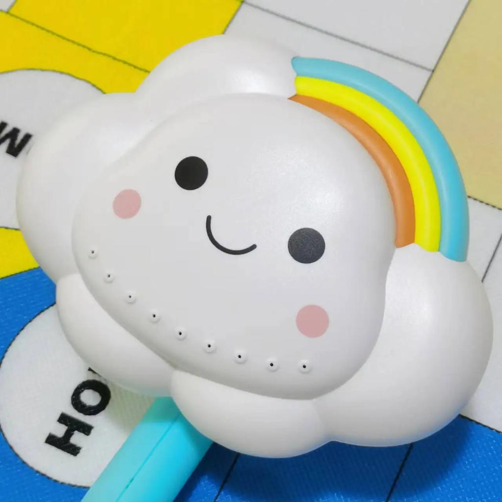 Baby Cartoon Cloud Classic Shower Bath Toy Press Button Sprinkle Bathroom Swimming Bathing Shower Educational Toys For Kid Gift