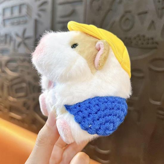 Keychain Pendant Cartoon Dutch Pig Doll Keyring Soft Velvet Touch Stress Relief Key Chain Backpack Hanging Decoration