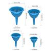 Kitchen Funnel Set High Temperature Resistant Funnel Kit Easy To Clean Kitchen Supplies For Transferring Dry Ingredients