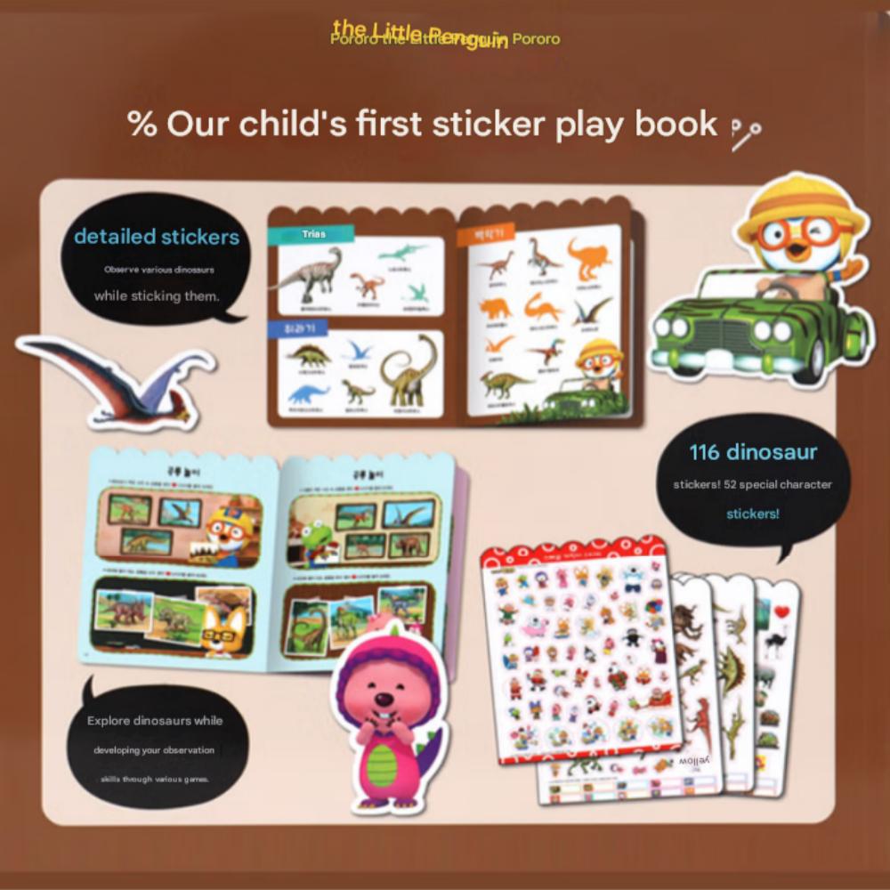 Pororo Sticker Playbook: Dinosaur