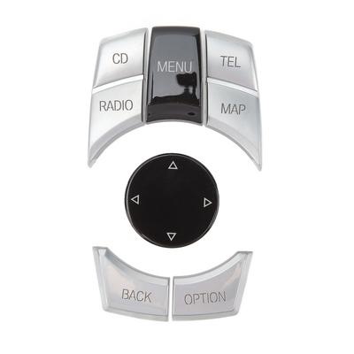 6PCS Central Multimedia Buttons Exquisite Surface Smooth Touch Control Knob Button Cover Fit for 1 3 5 6 Series